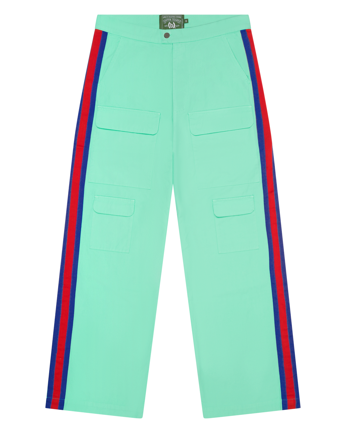 Bstroy Tears Side Stripe Pant Mint