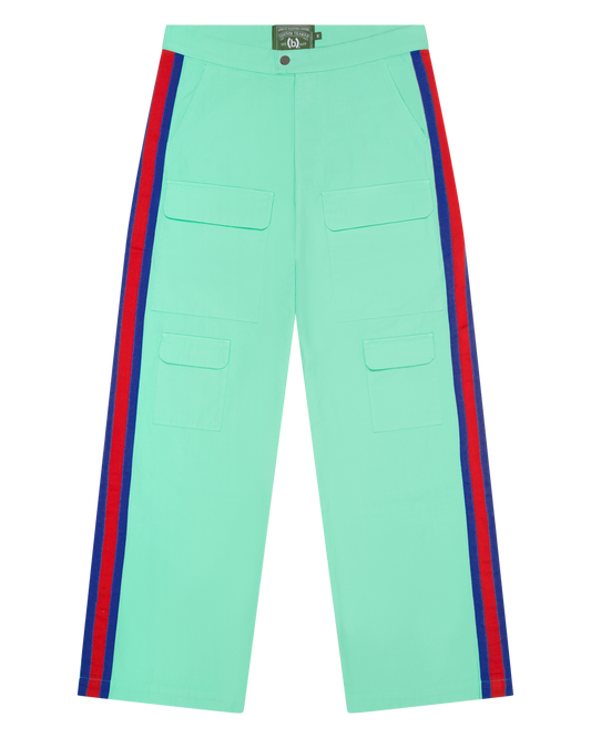 Bstroy Tears Side Stripe Pant Mint