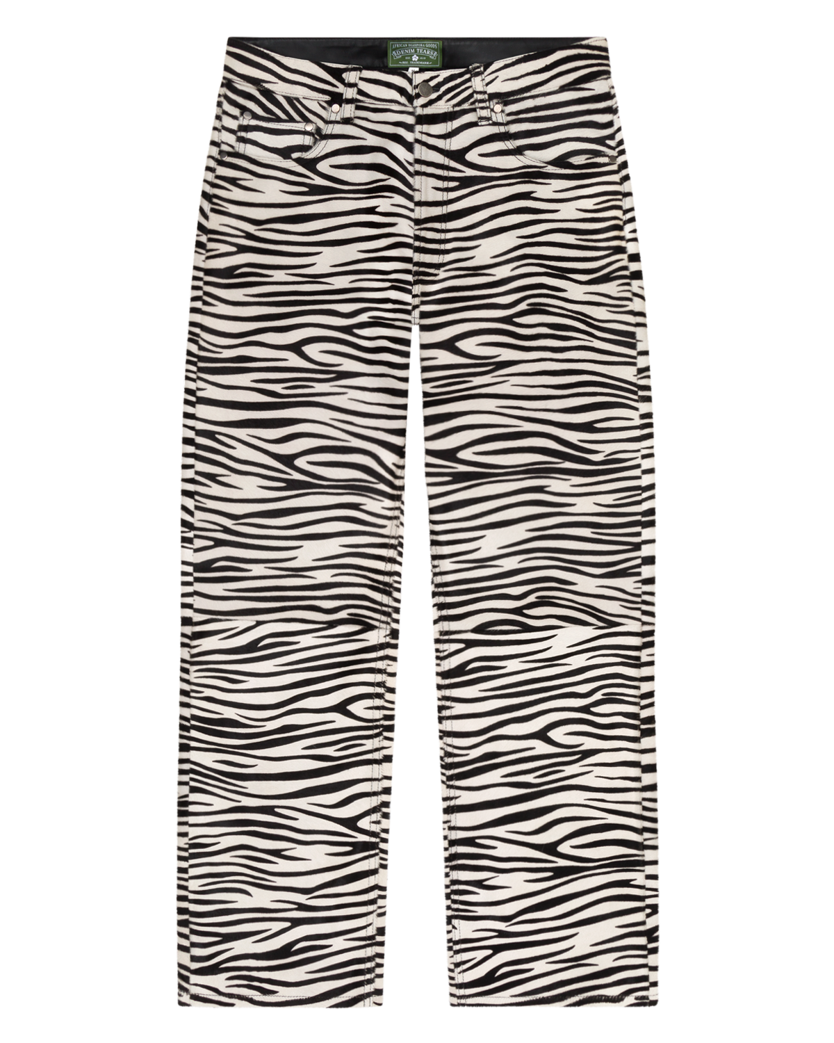 Genuine Calf Hair Pant Zebra