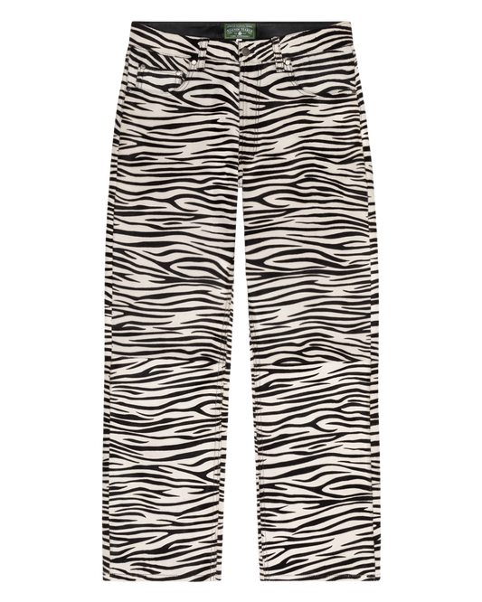 Genuine Calf Hair Pant Zebra