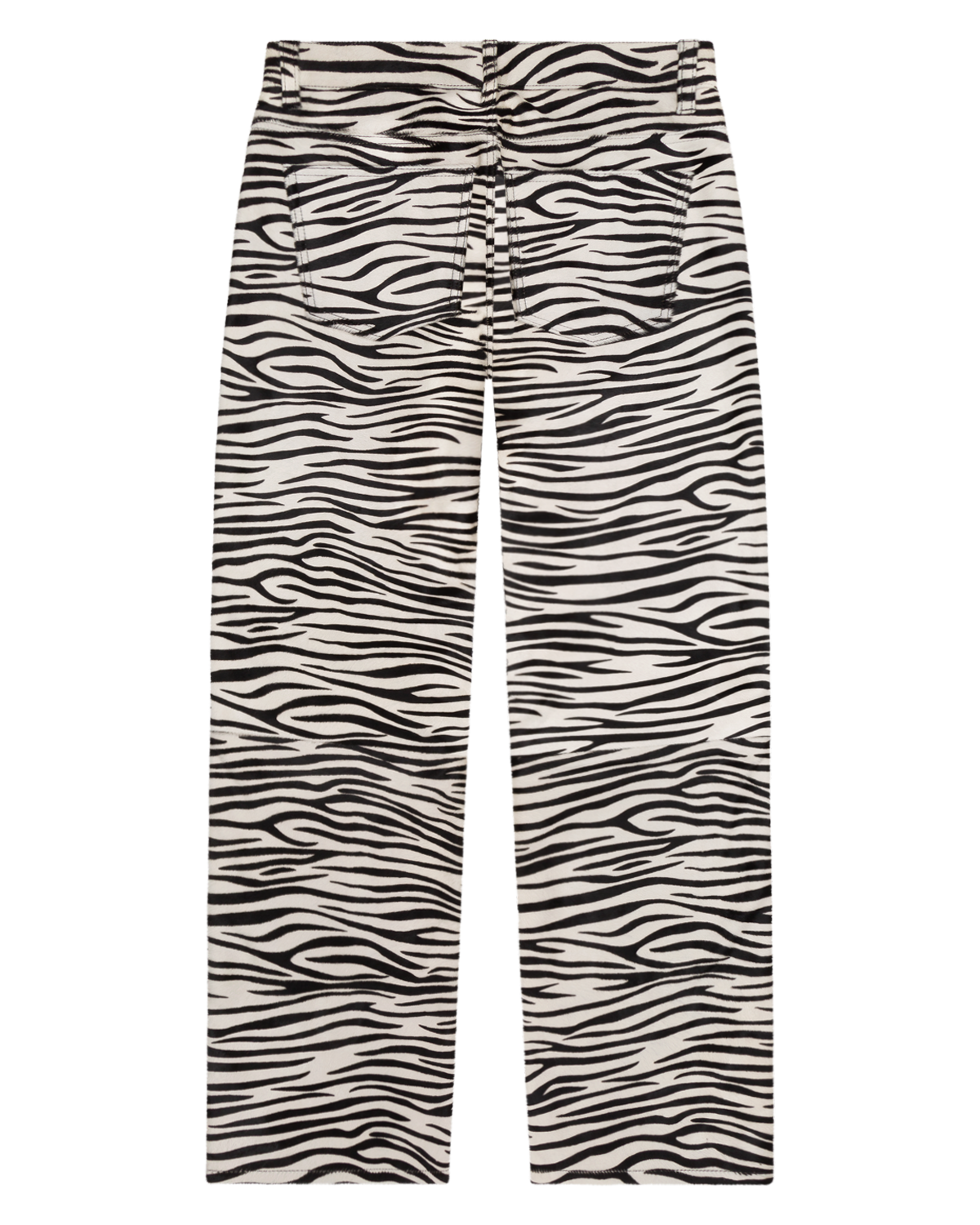 Genuine Calf Hair Pant Zebra