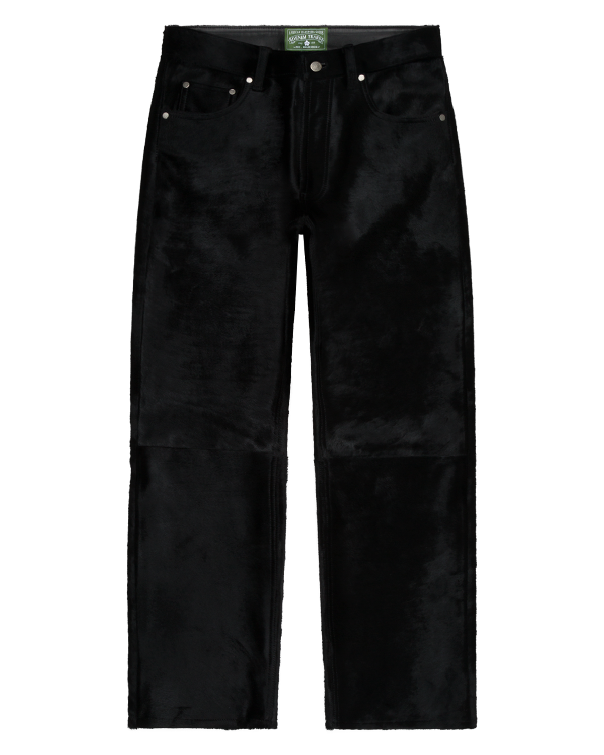 Genuine Calf Hair Pant Black