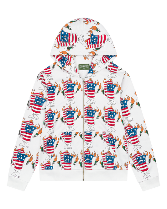 Firecracker Zip Hoodie