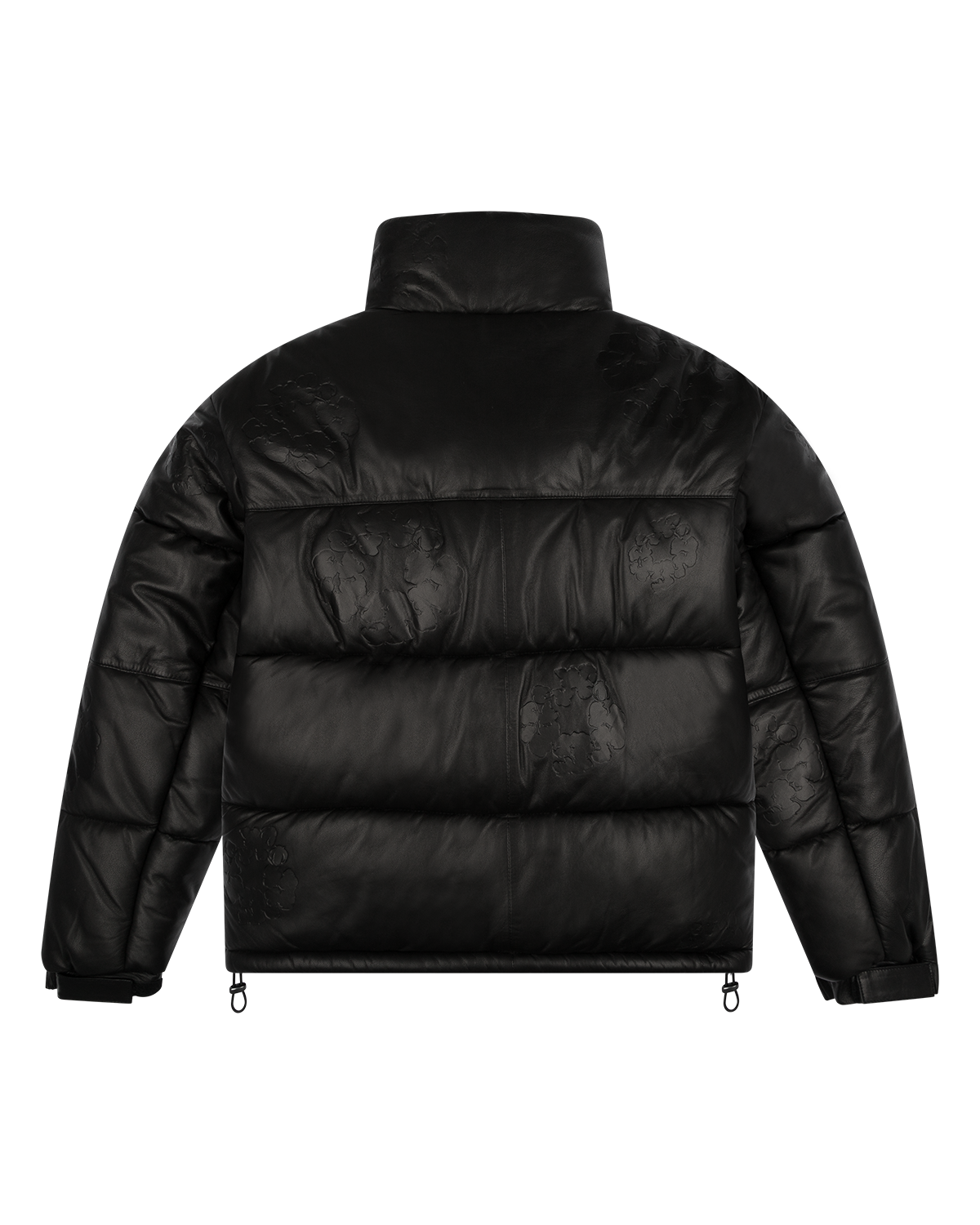 Leather Embossed Wreath Puffer