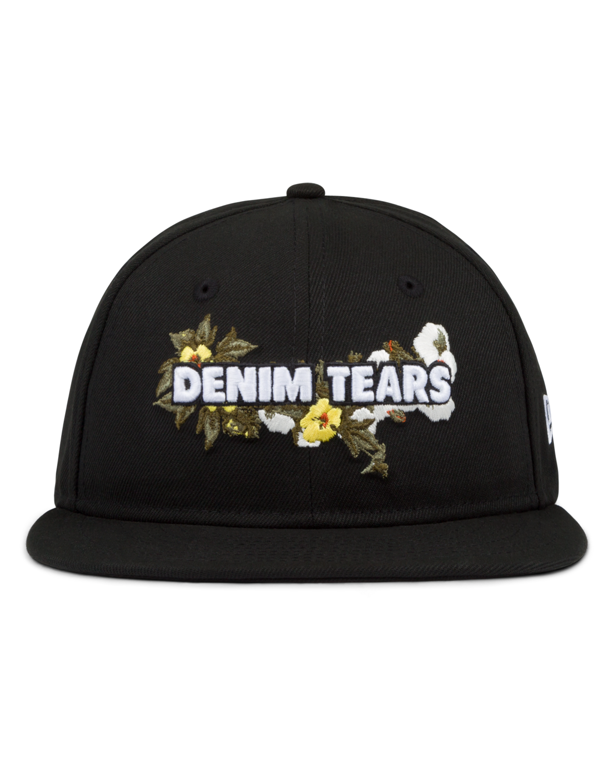 New Era Floral Logo Cap Black