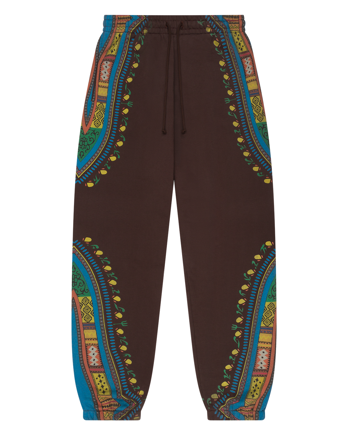 Dashiki Trompe L'oeil Sweatpants Brown