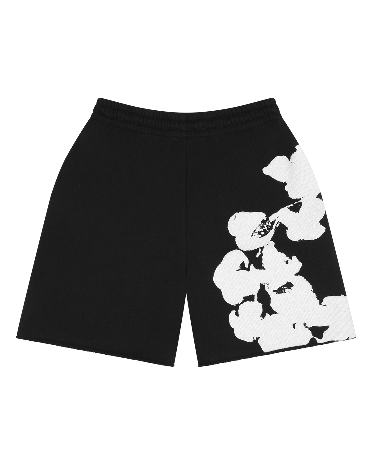 Biggie Cotton Wreath Sweat Shorts Black