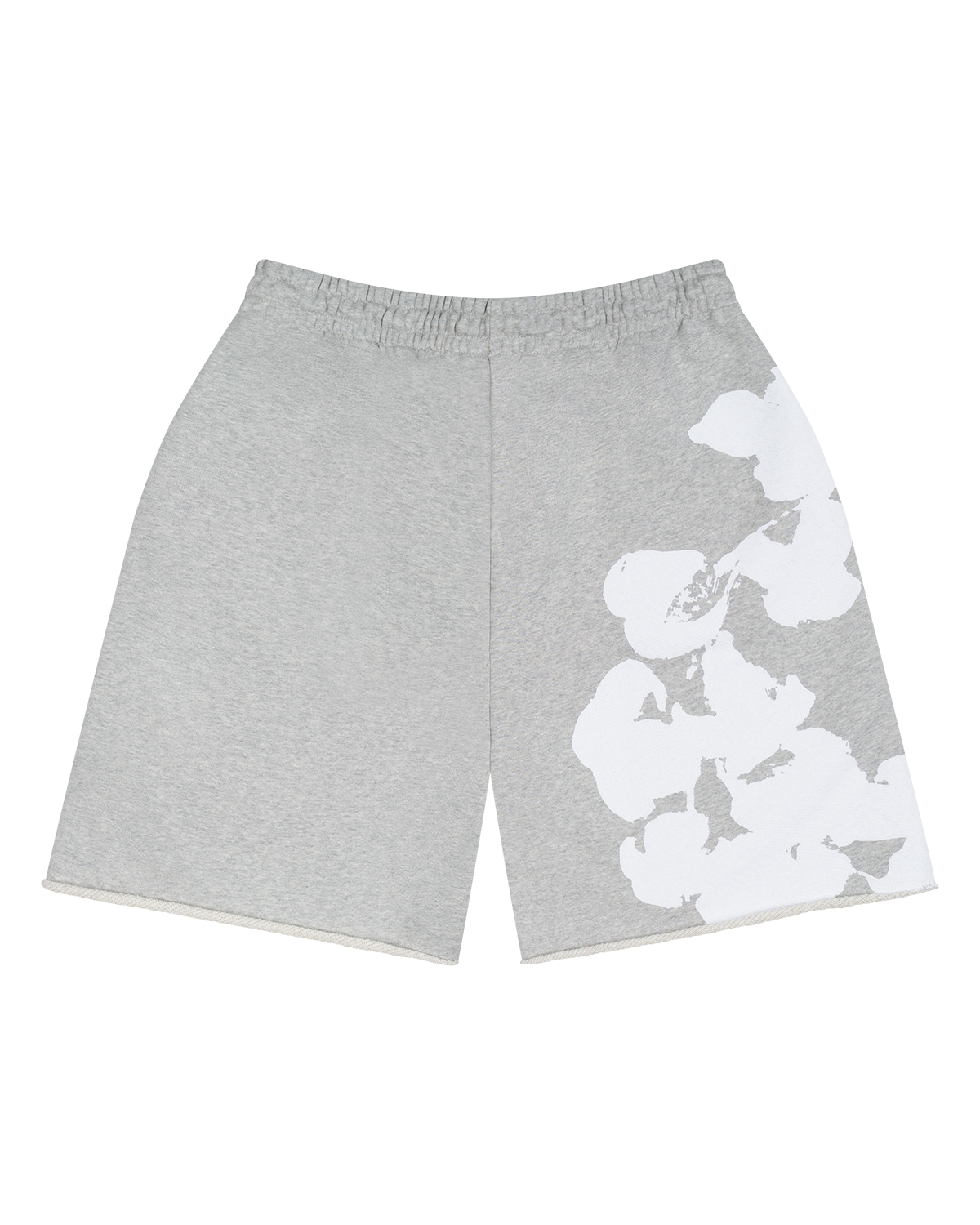 Biggie Cotton Wreath Sweat Shorts Grey