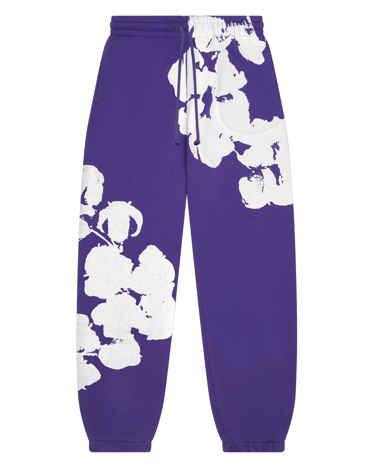 Biggie Cotton Wreath Sweatpants Purple