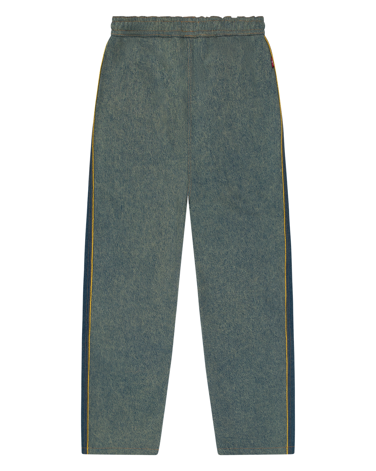 Cotton Fleur De-Lis Denim Track Pants