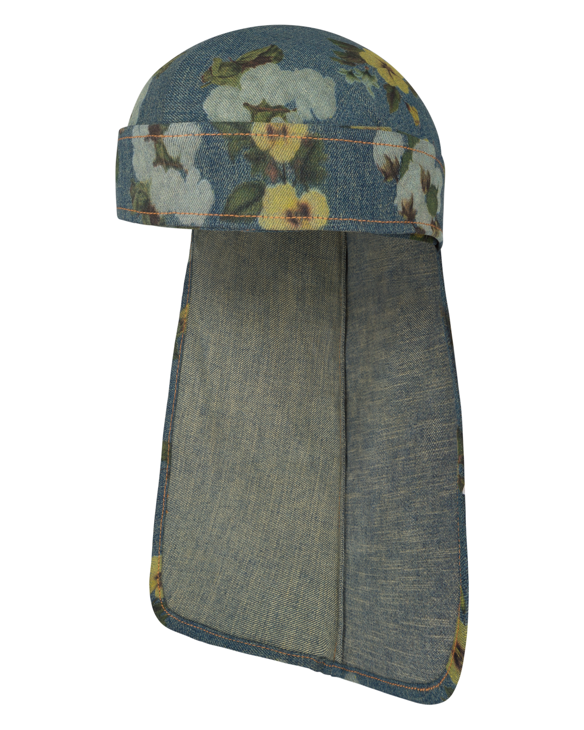 Cotton Fleur De-Lis Denim Durag