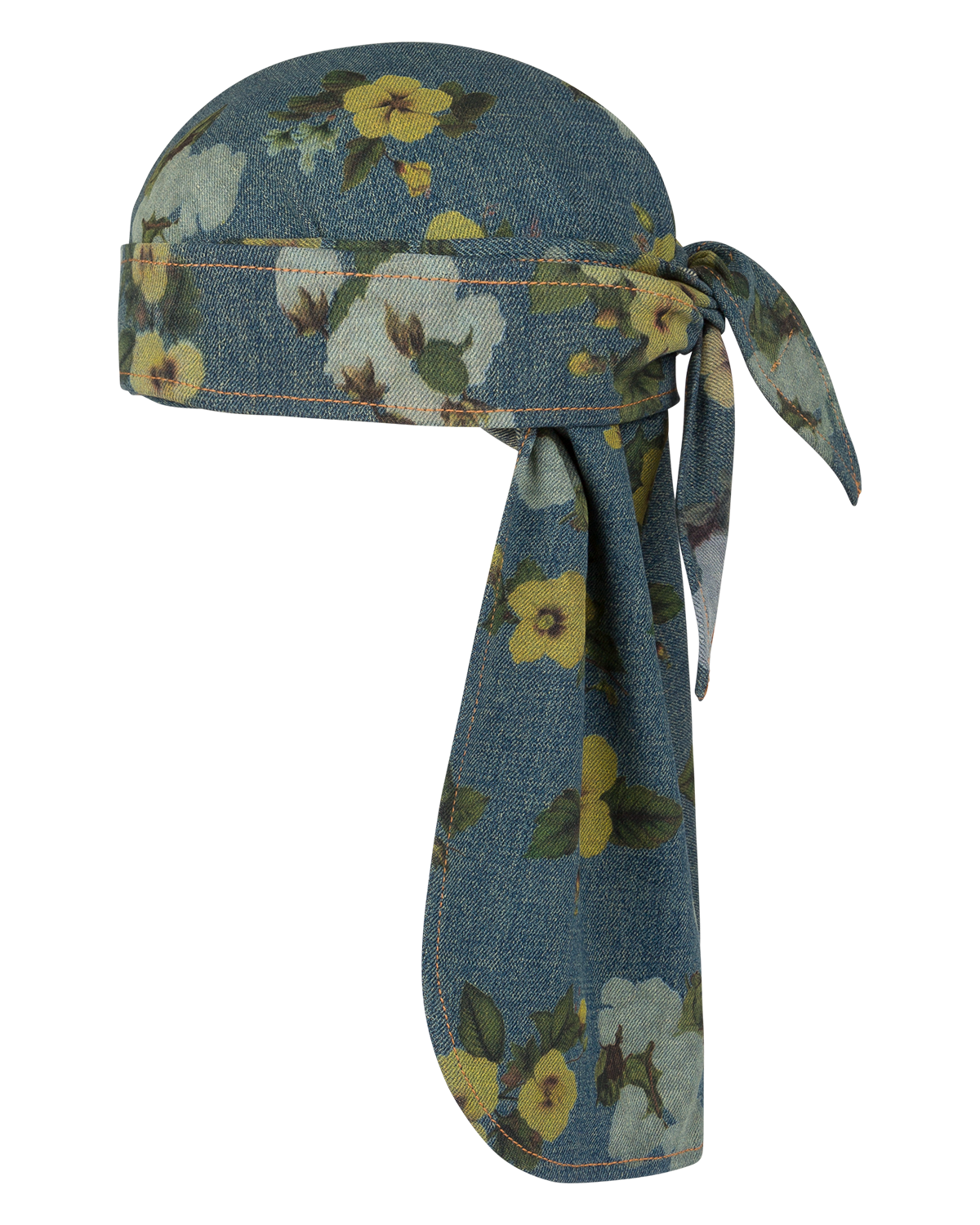 Cotton Fleur De-Lis Denim Durag