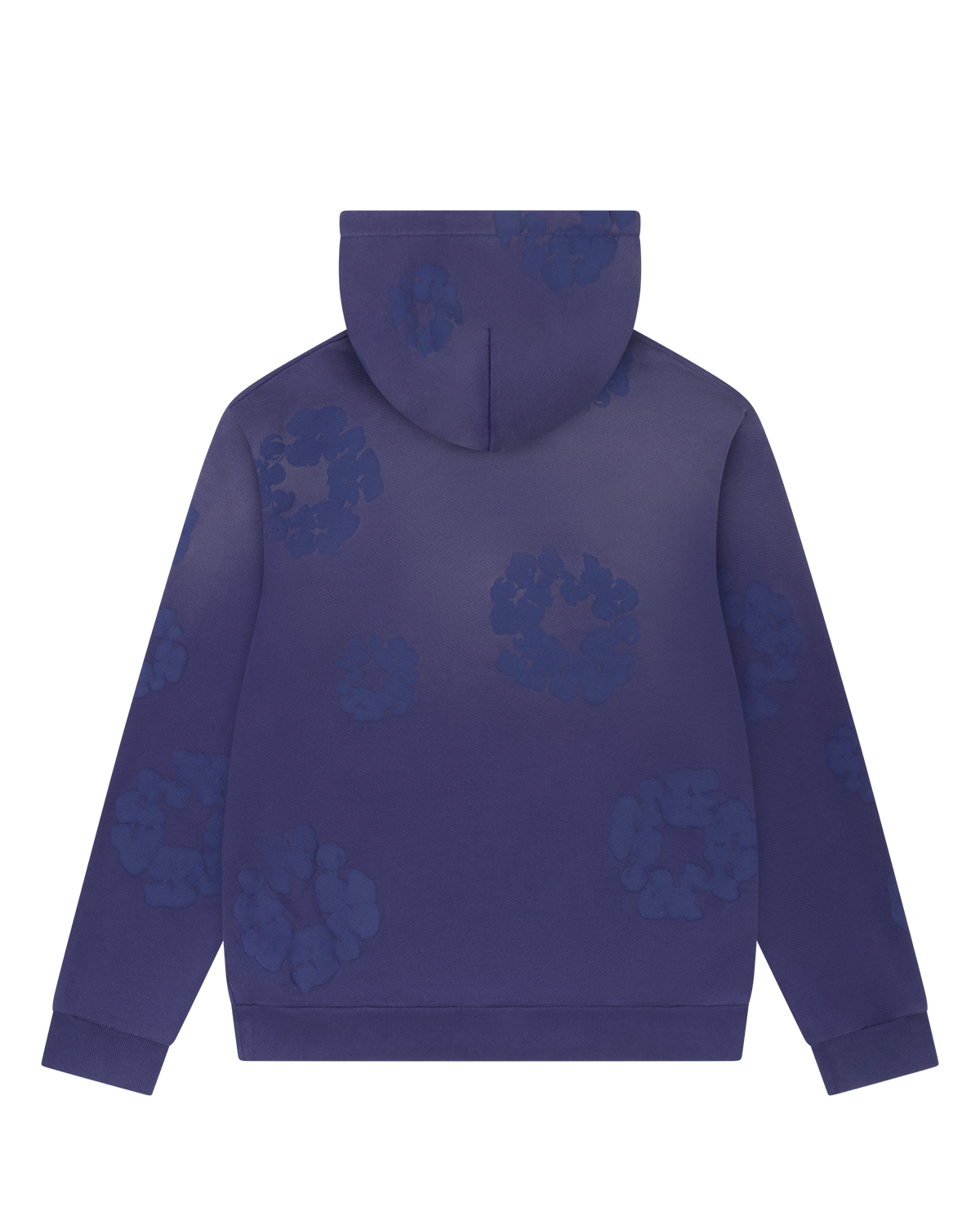 Mono Cotton Wreath Hoodie Washed Blue
