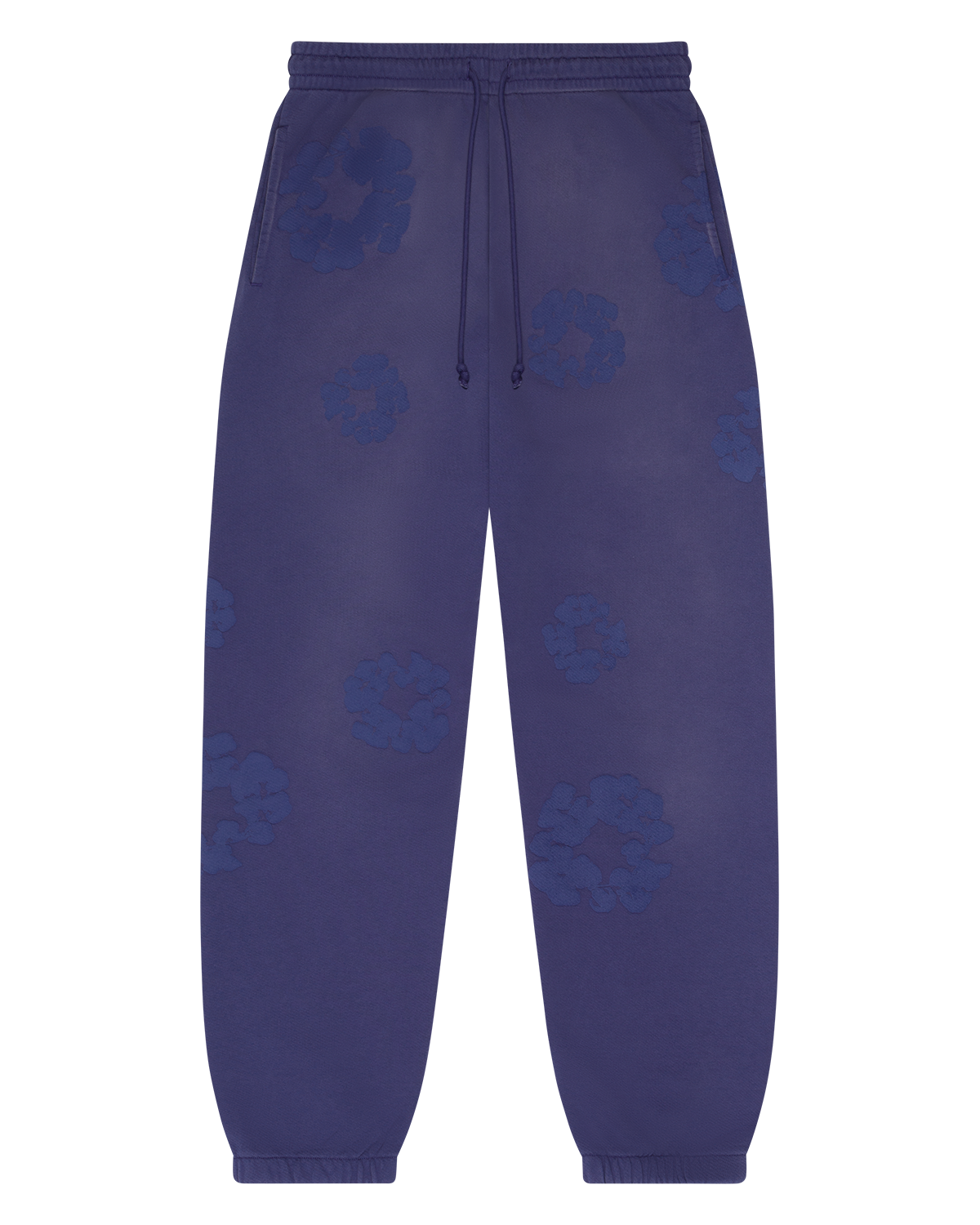 Mono Cotton Wreath Sweatpants Washed Blue