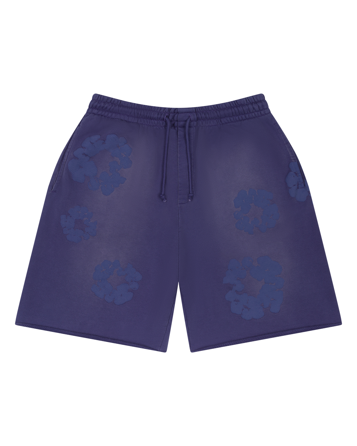 Mono Cotton Wreath Sweat Shorts Washed Blue