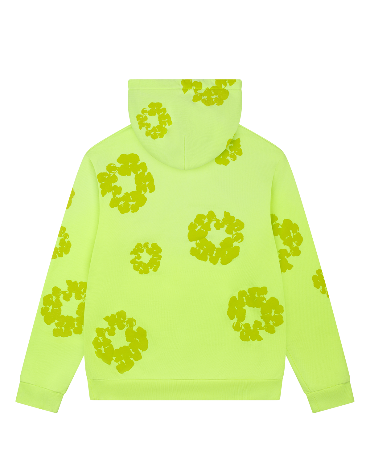 Mono Cotton Wreath Hoodie Neon Green