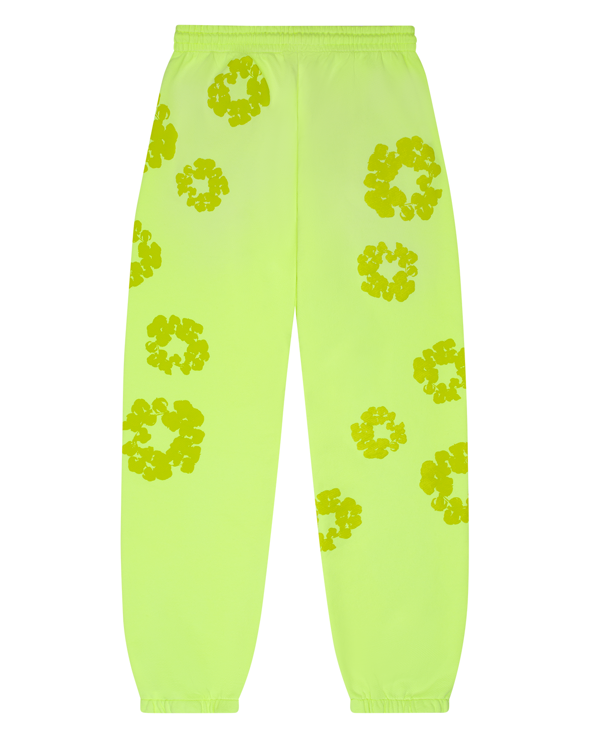 Mono Cotton Wreath Sweatpants Neon Green