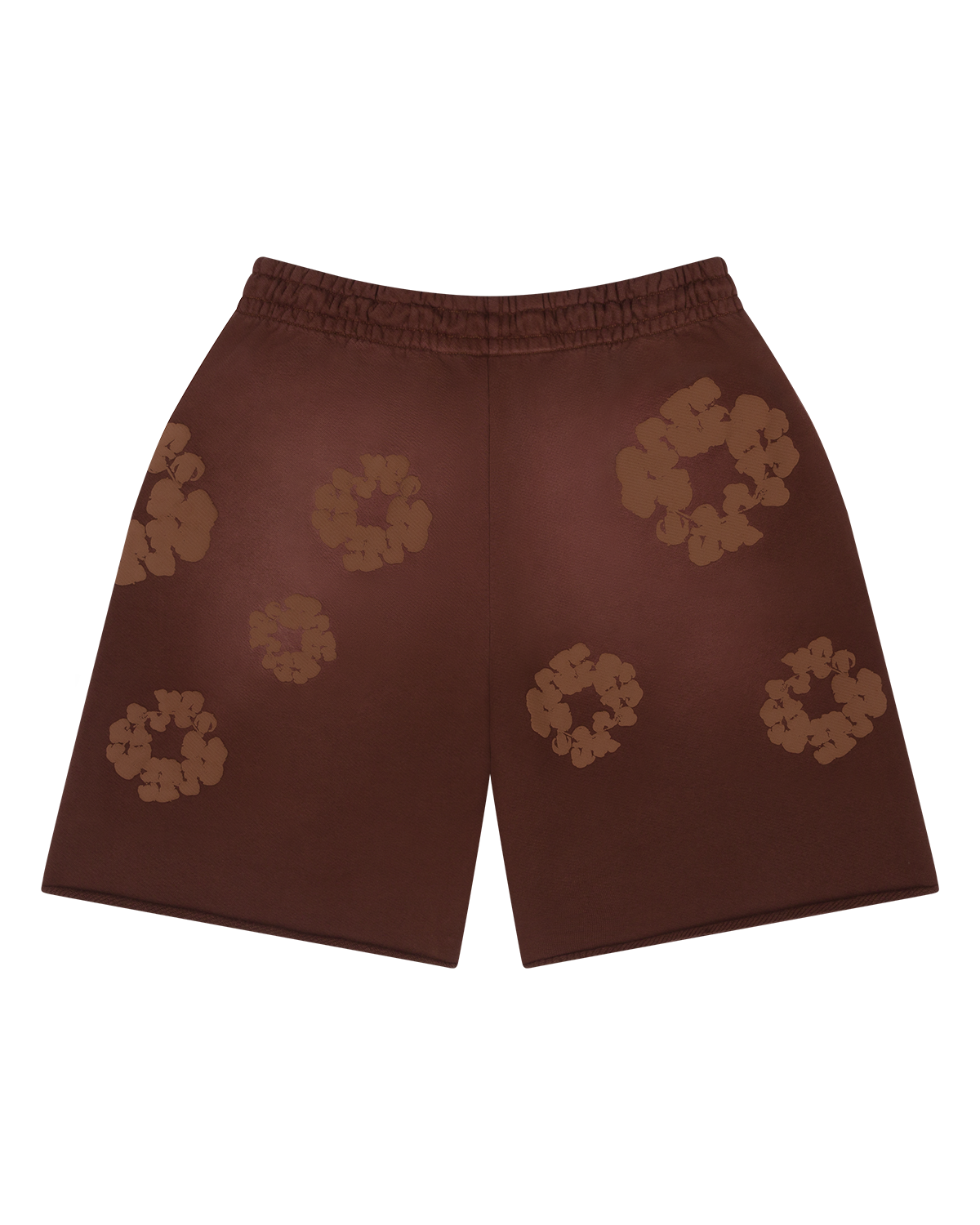 Mono Cotton Wreath Sweat Shorts Brown