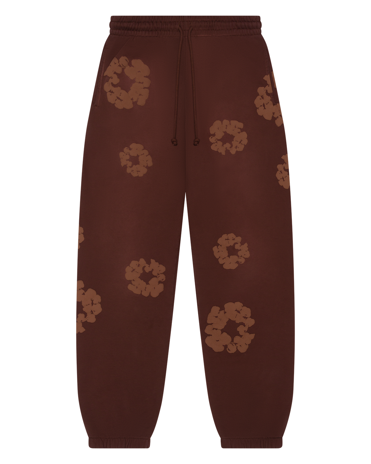 Mono Cotton Wreath Sweatpants Brown