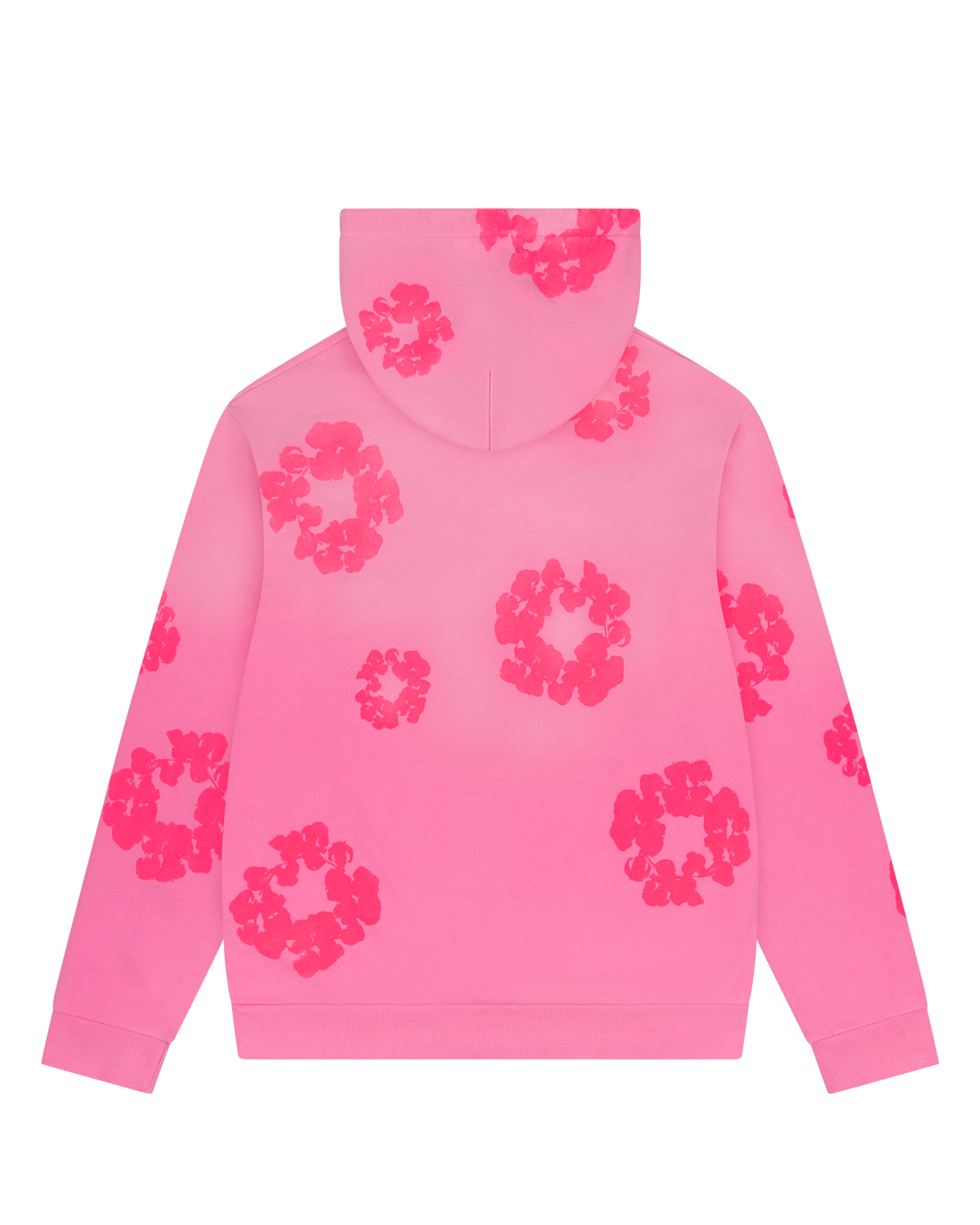 Mono Cotton Wreath Hoodie Pink