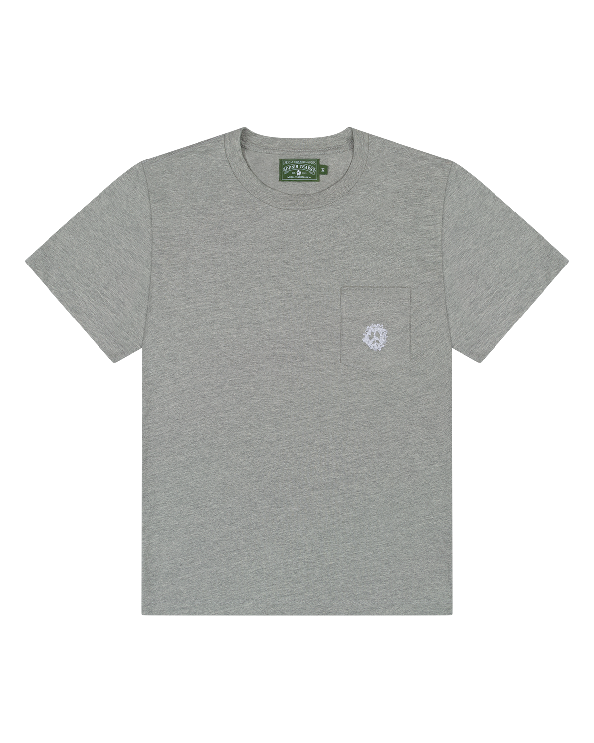 Peace Wreath Pocket Tee Grey