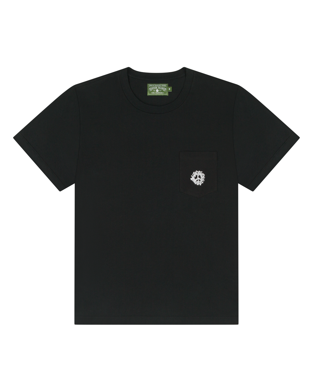 Peace Wreath Pocket Tee Black