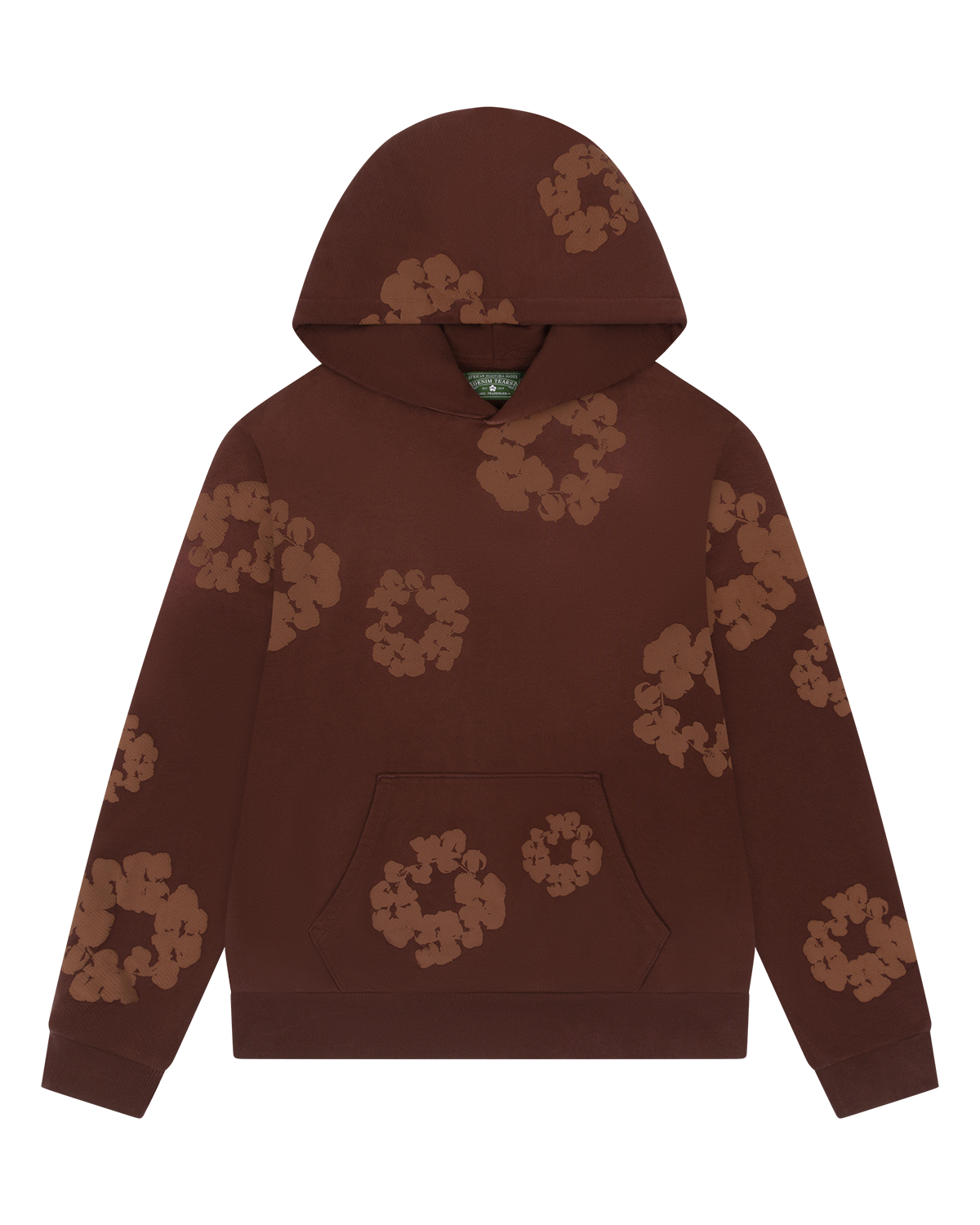 Mono Cotton Wreath Hoodie Brown
