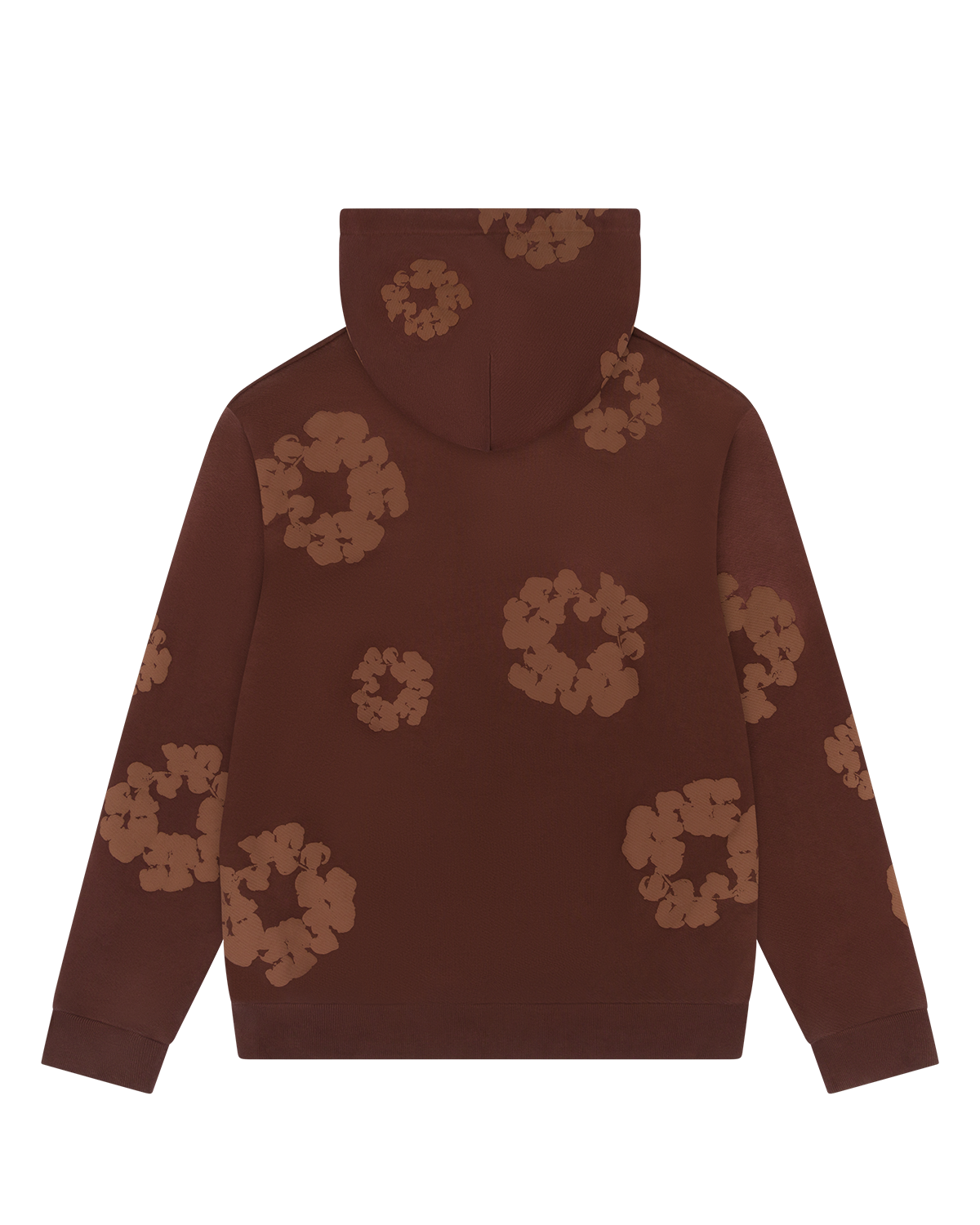 Mono Cotton Wreath Hoodie Brown