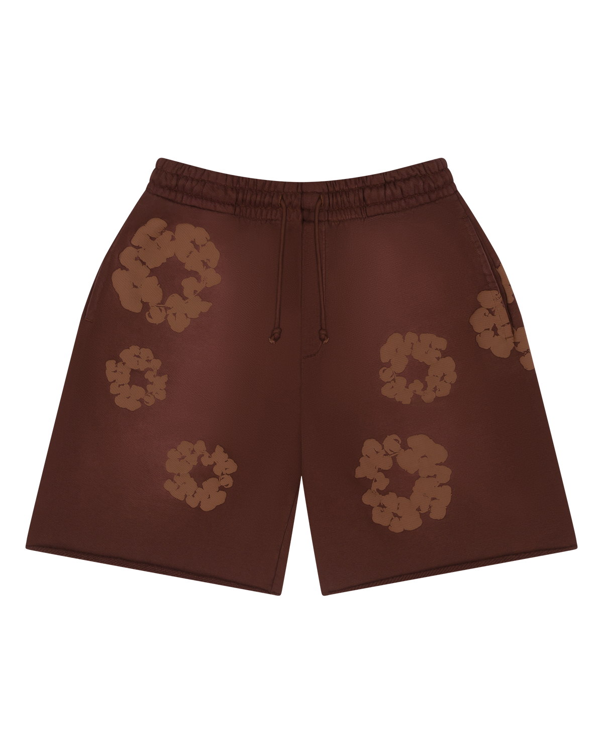Mono Cotton Wreath Sweat Shorts Brown