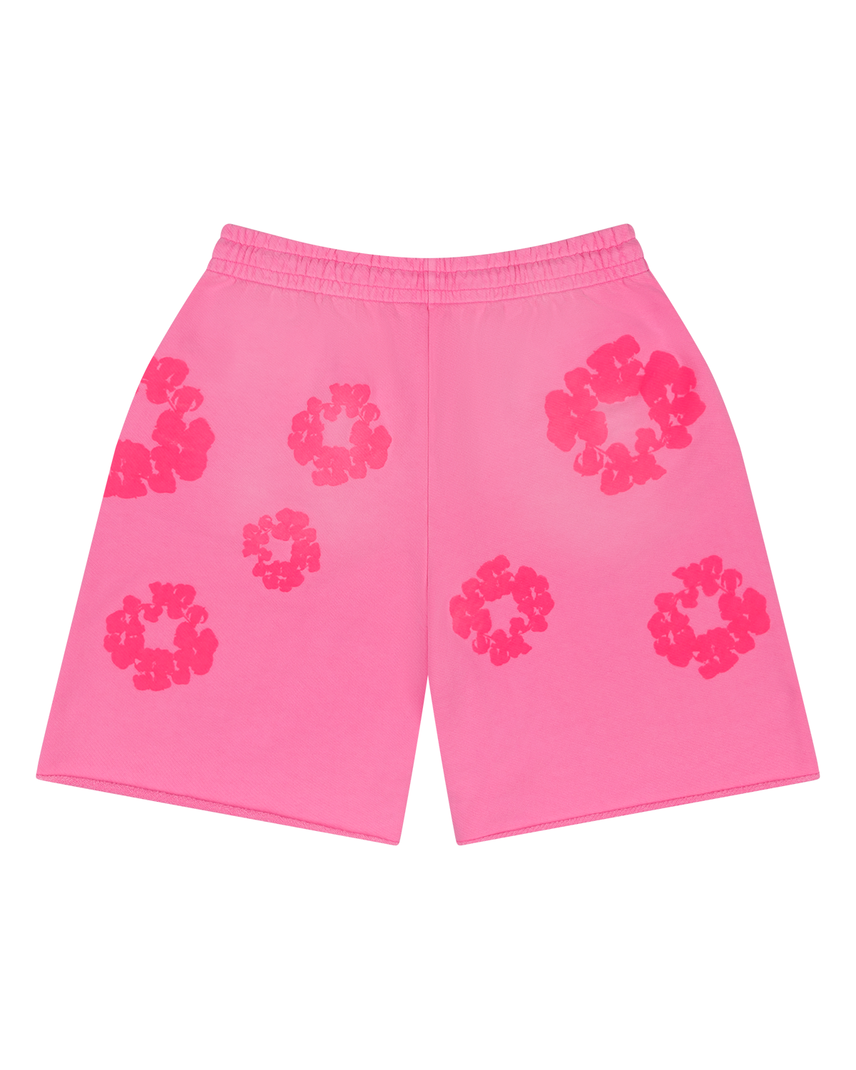 Mono Cotton Wreath Sweat Shorts Pink