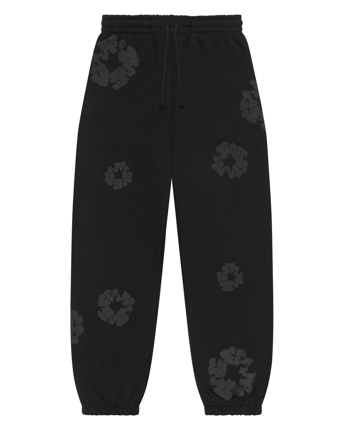 Mono Cotton Wreath Sweatpants Black