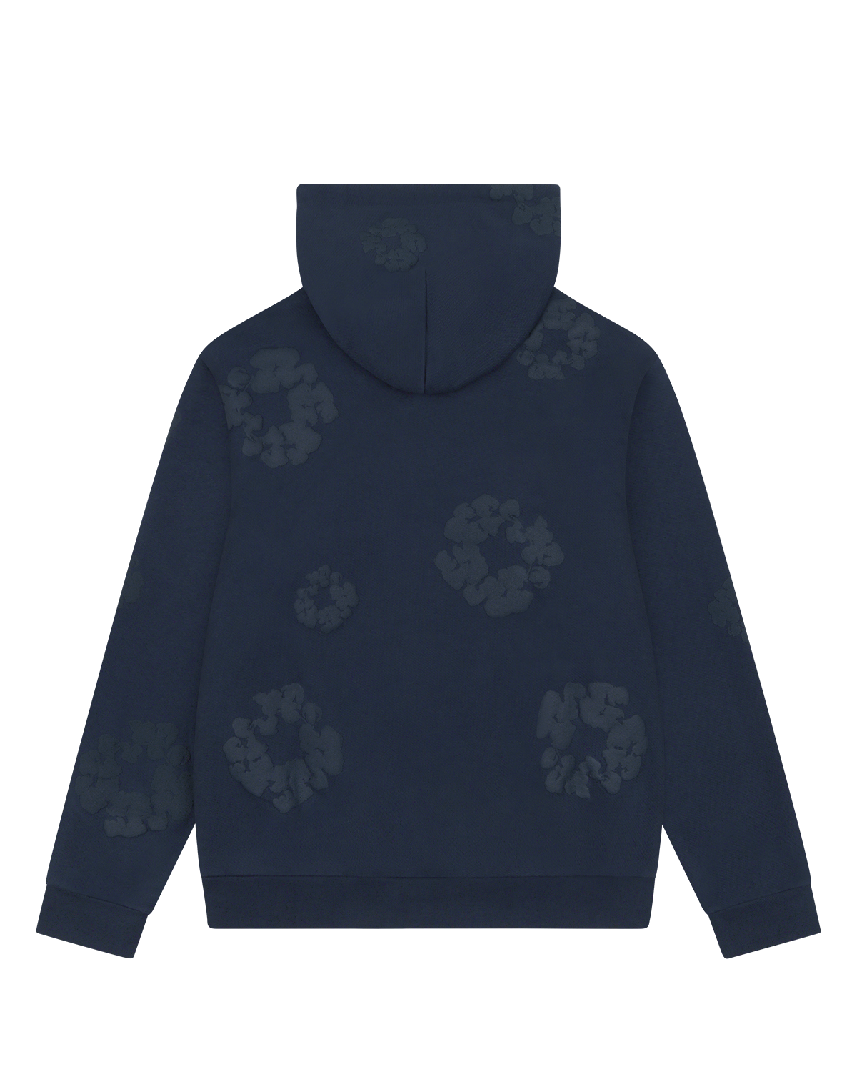 Mono Cotton Wreath Hoodie Navy