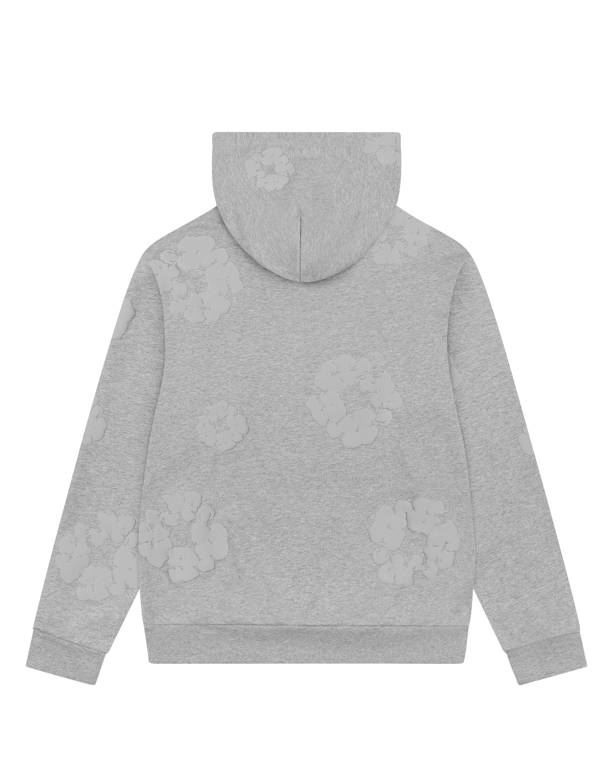 Mono Cotton Wreath Hoodie Grey