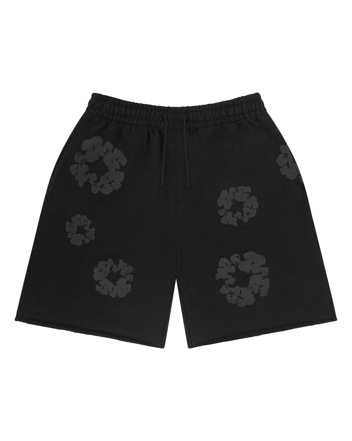 Mono Cotton Wreath Sweatshorts Black