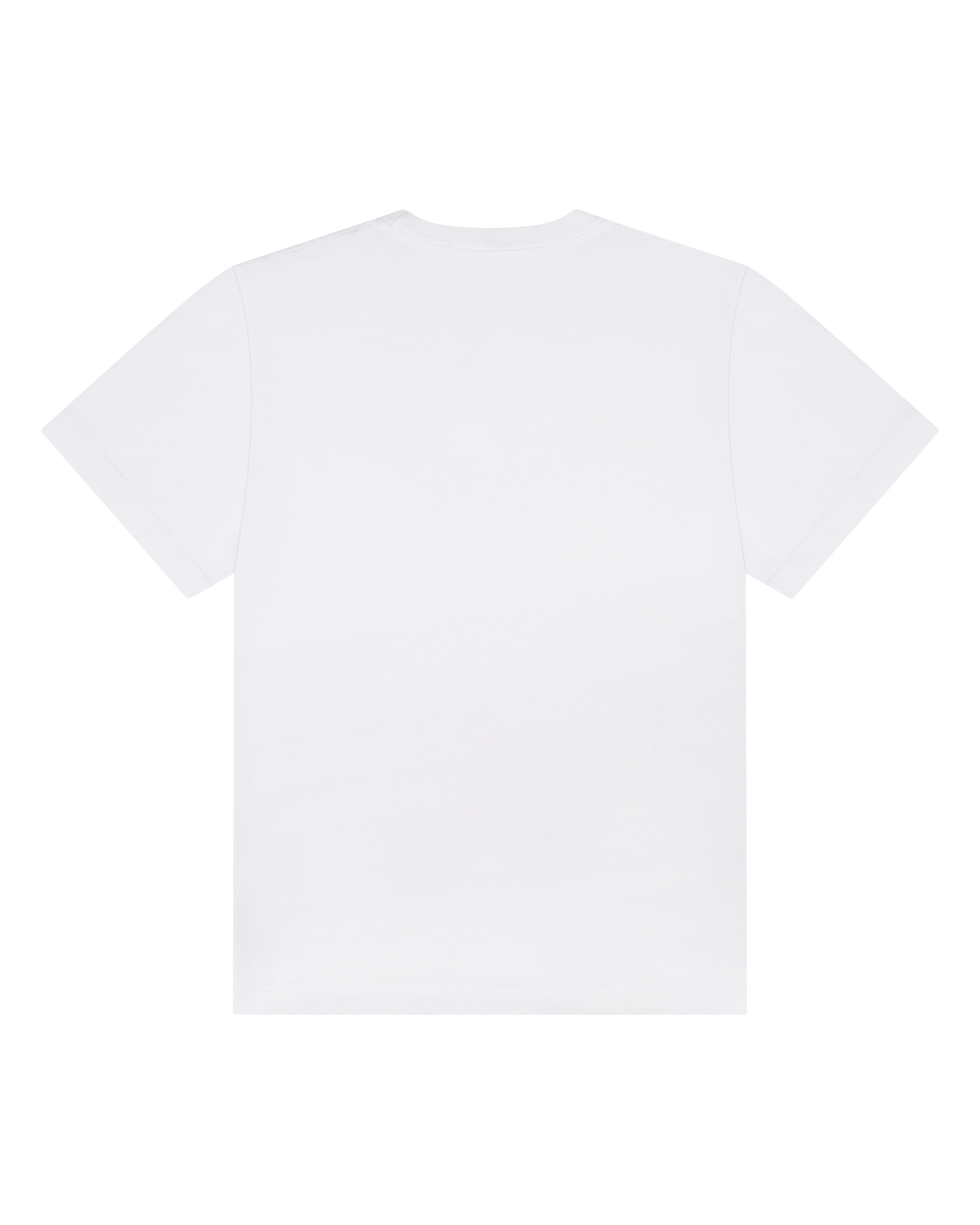 Cotton Floral Logo Tee White