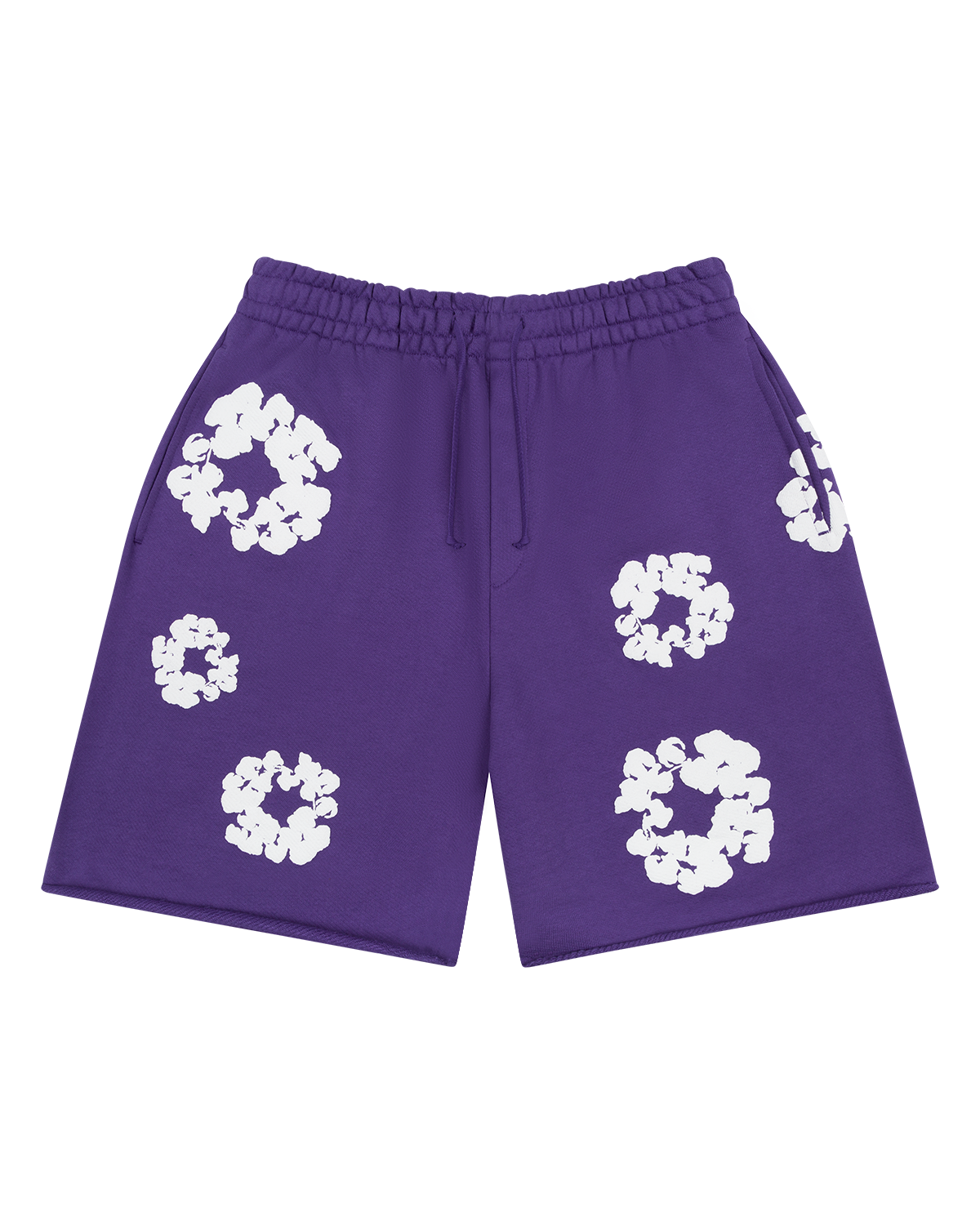 Cotton Wreath Sweatshorts Purple
