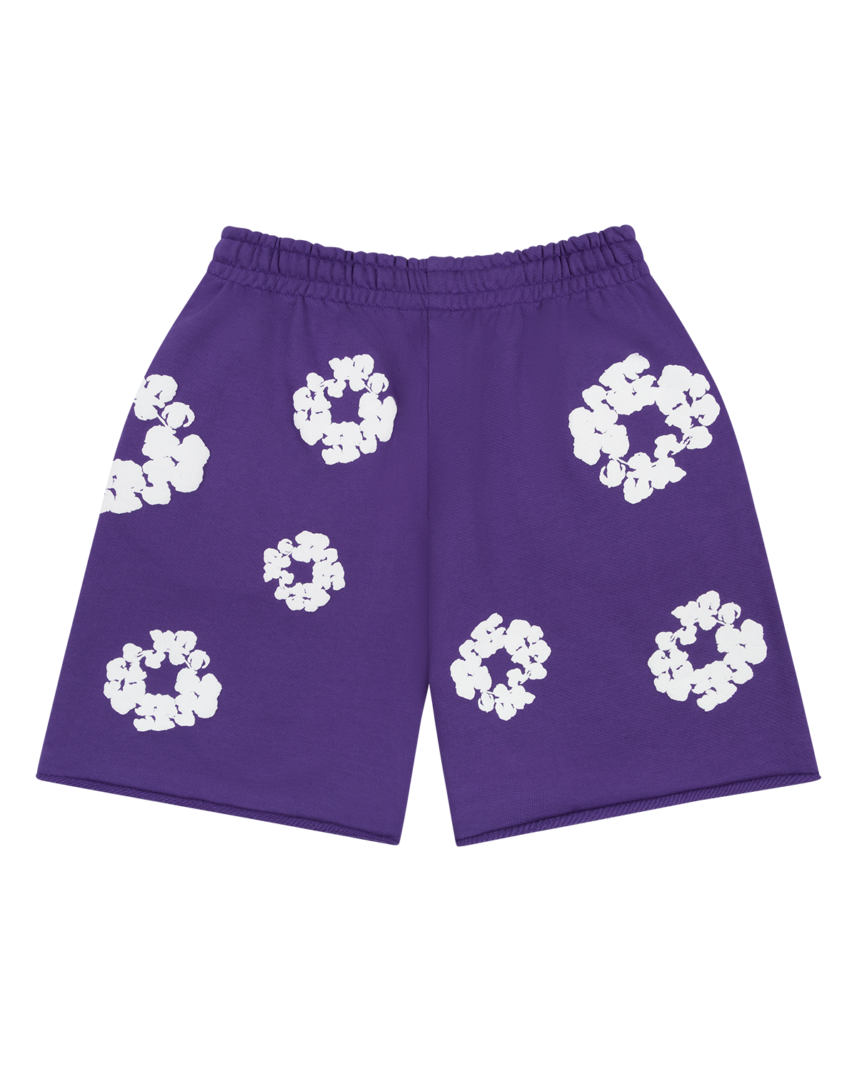 Cotton Wreath Sweatshorts Purple