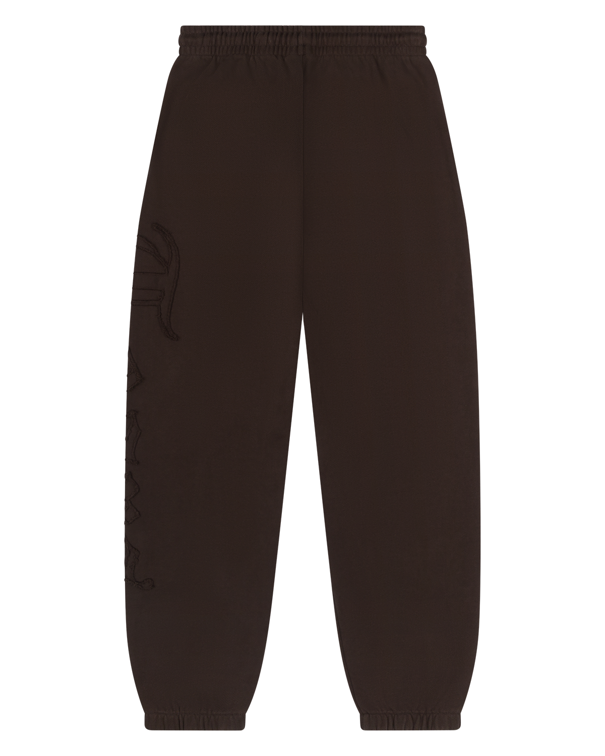 Tears Cut Out Sweatpants Brown