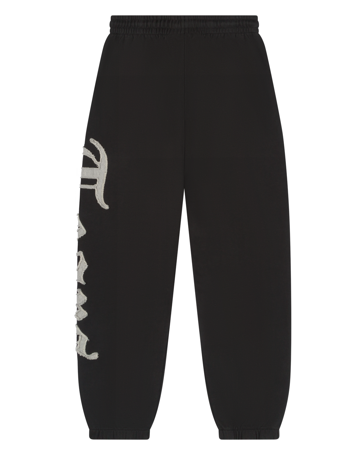 Tears Cut Out Sweatpants Charcoal