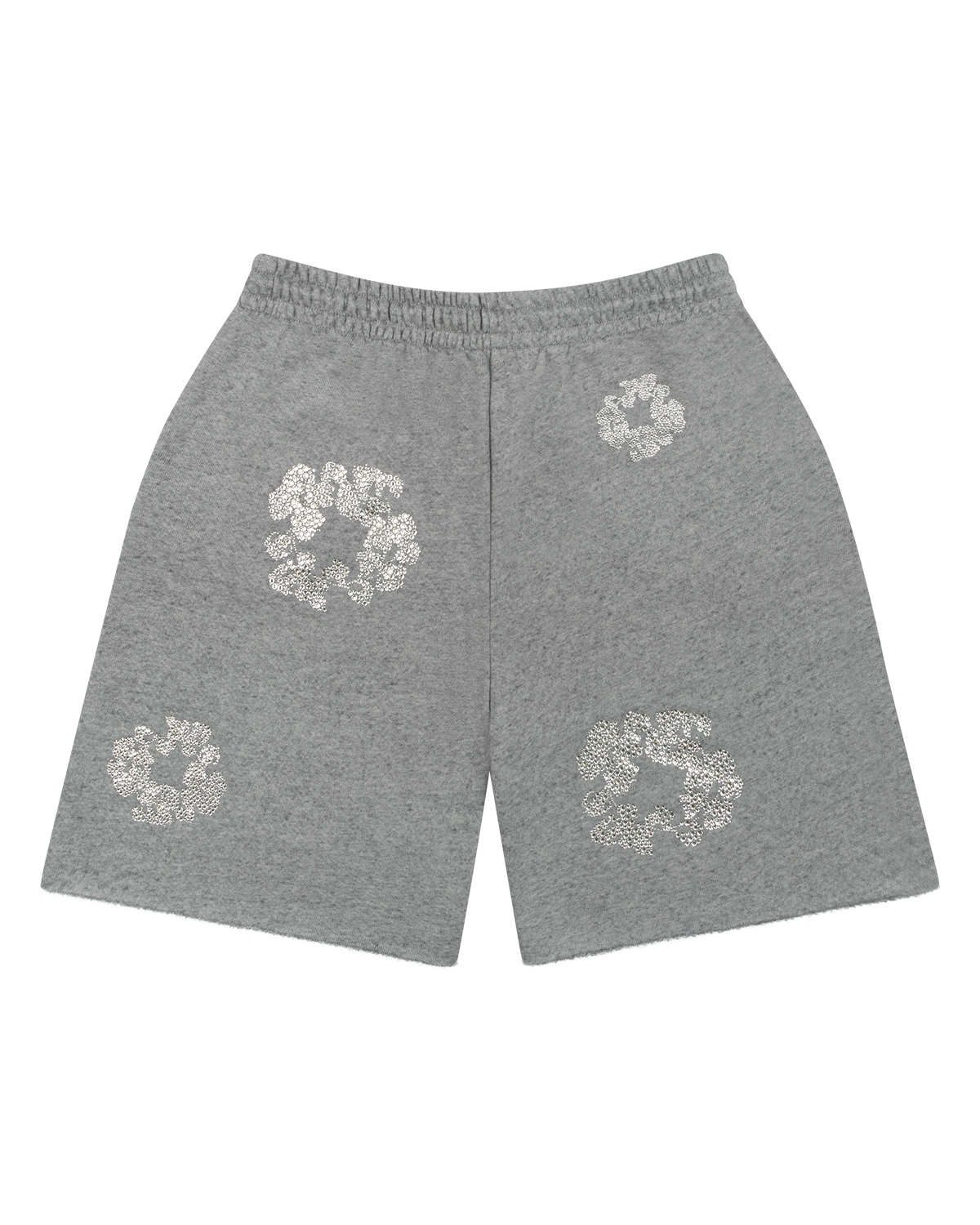 Cashmere Swarovski Cotton Wreath Shorts Grey
