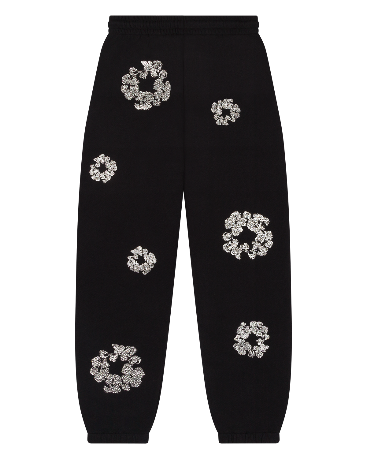 Cashmere Swarovski Cotton Wreath Sweatpants Black