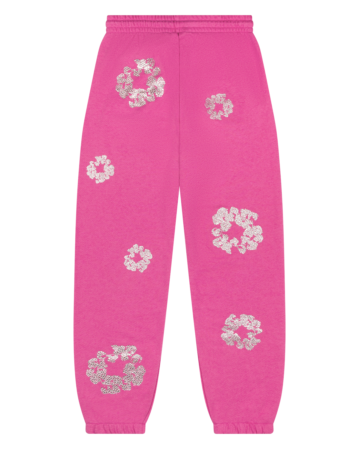 Cashmere Swarovski Cotton Wreath Sweatpants Pink