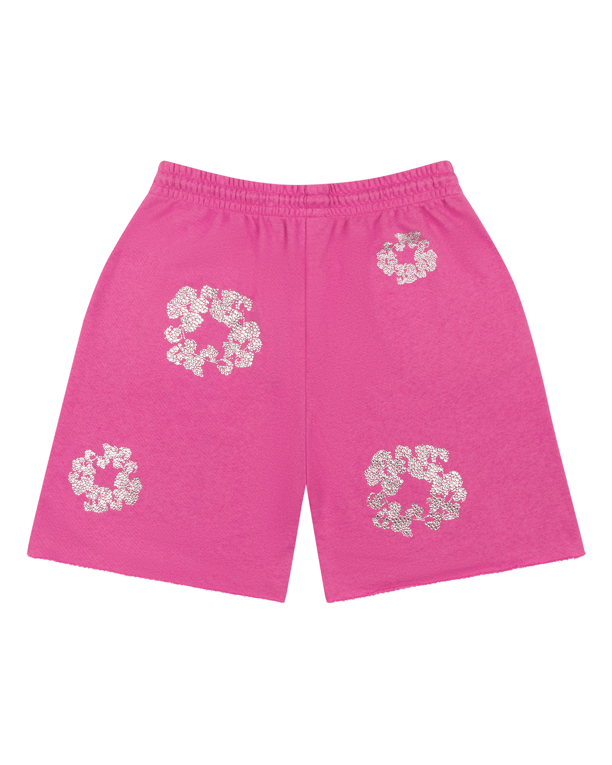 Cashmere Swarovski Cotton Wreath Shorts Pink