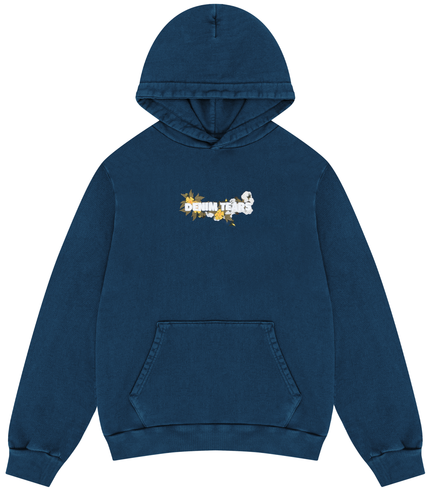 Embroidered Logo Hoodie Navy