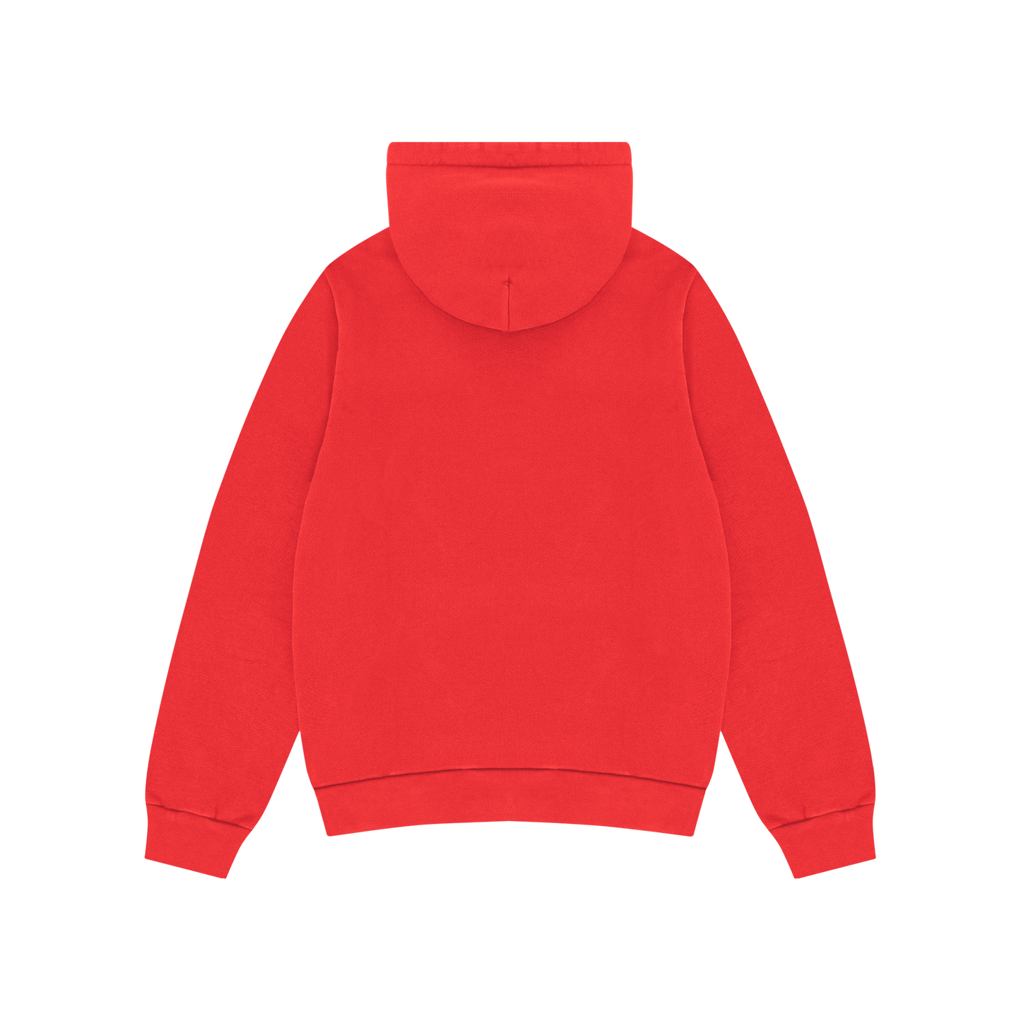 Embroidered Logo Hoodie Red