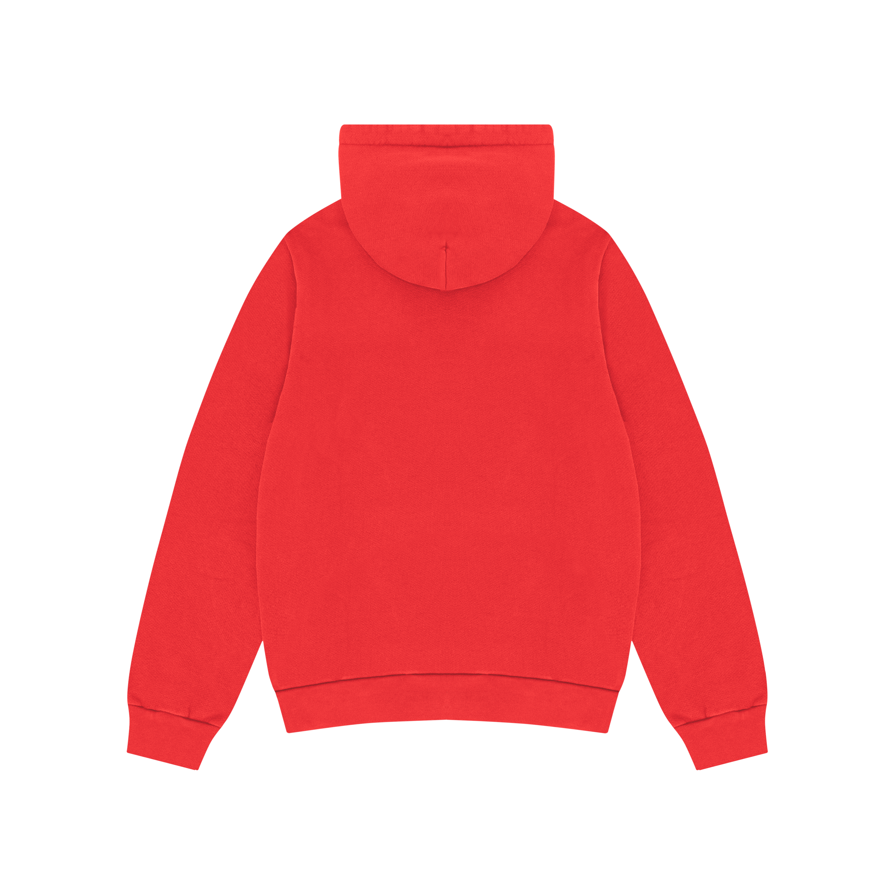 Embroidered Logo Hoodie Red