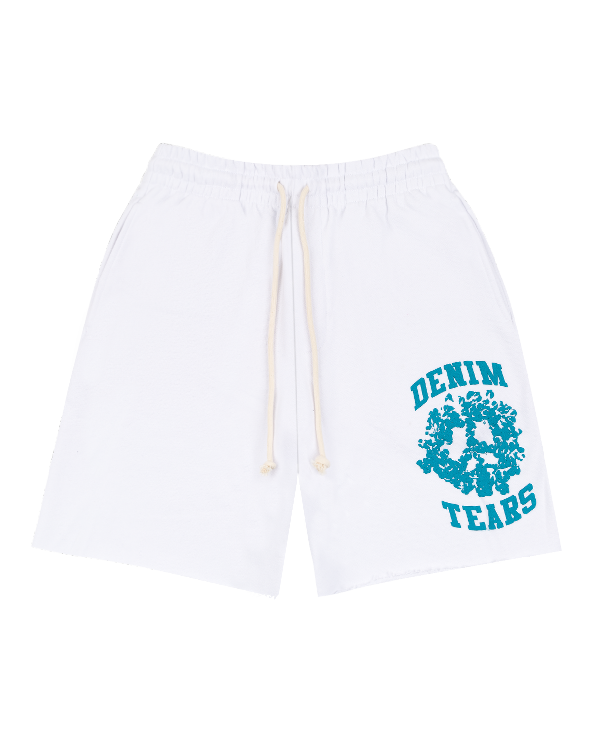 Denim University Sweat Shorts White