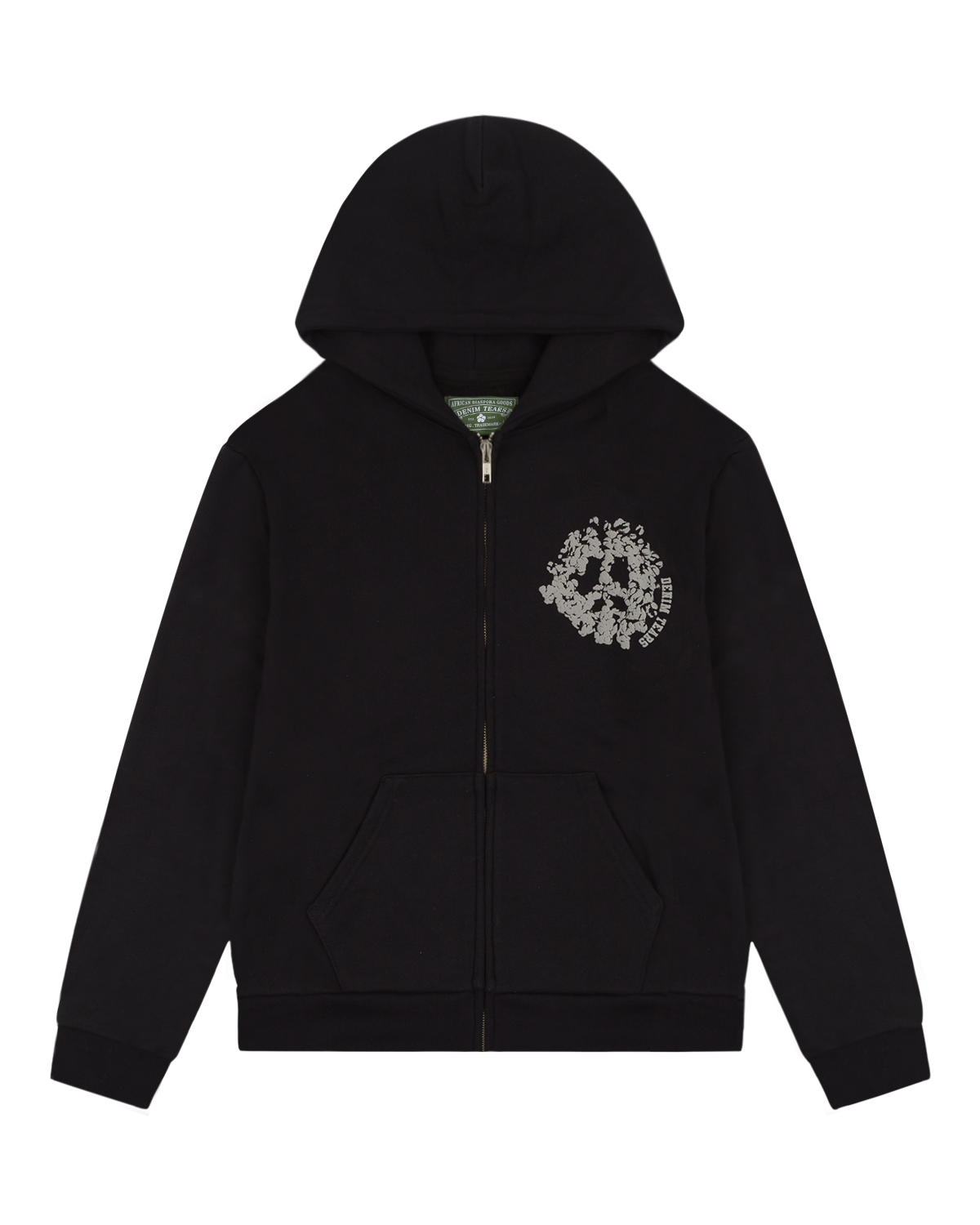 Denim University Zip Hoodie Black