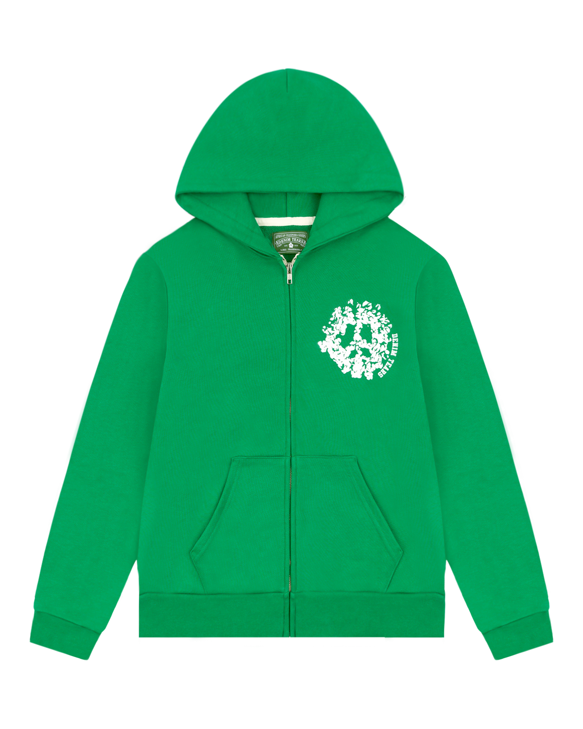 Denim University Zip Hoodie Green