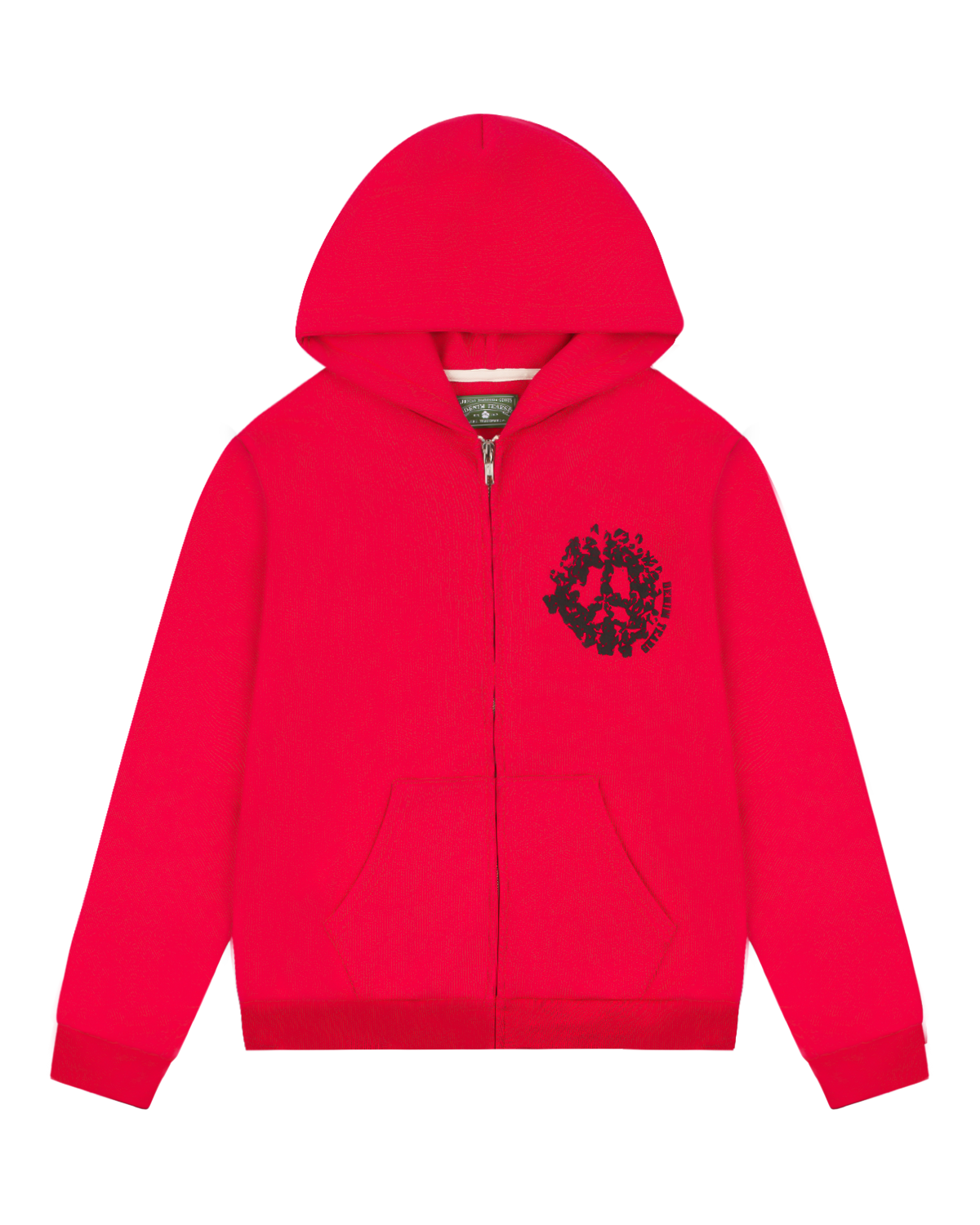 Denim University Zip Hoodie Red